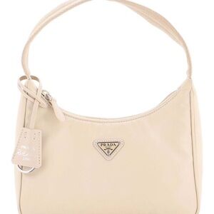 Prada Re-Edition 2000 Mini Hobo Tessuto Nylon Bag – Neutral Beige
